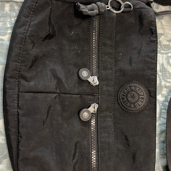 Kipling Black Crossbody Bag with Zipper Accents - Picture 3 of 7